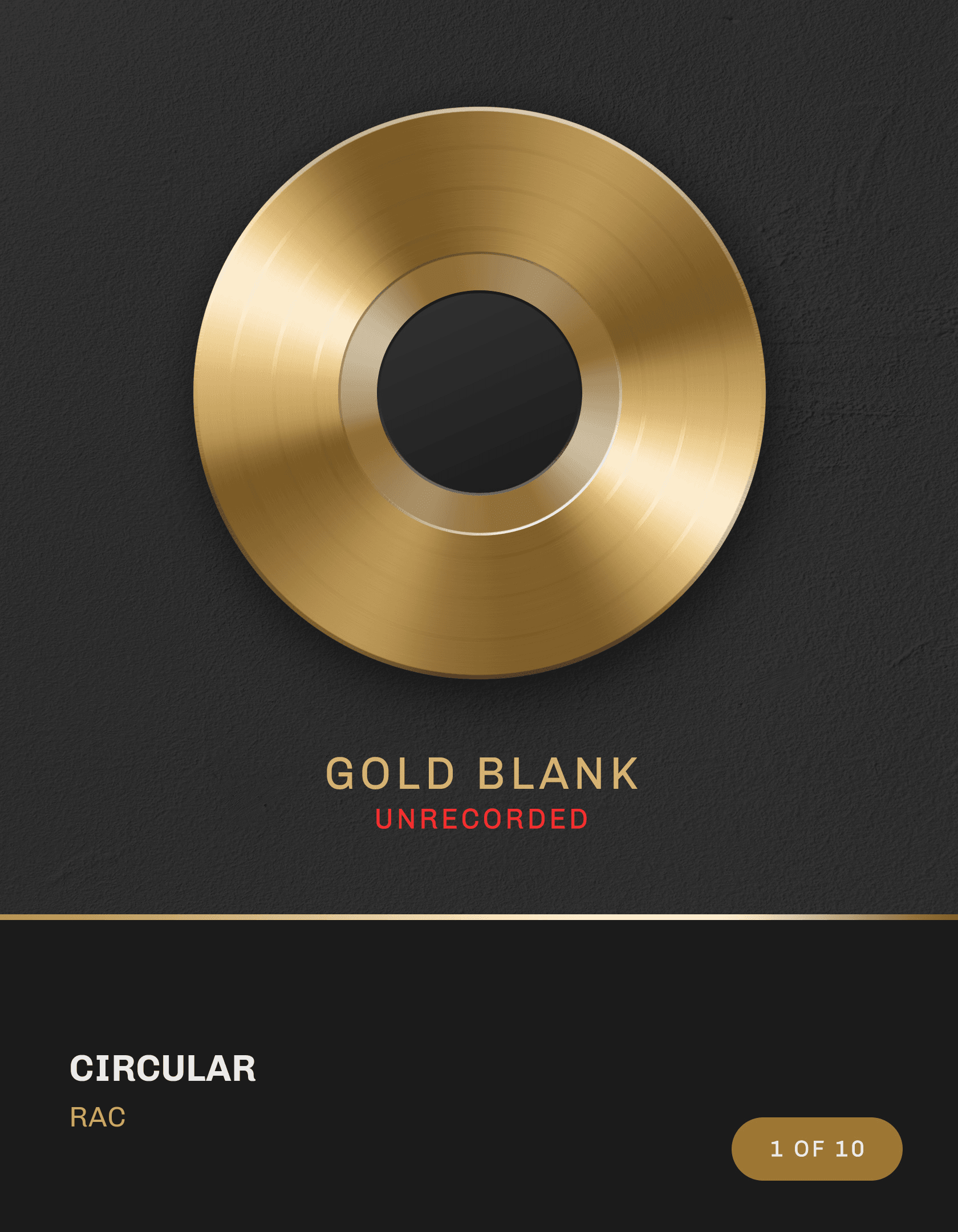 Circular Gold Blank