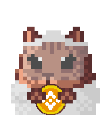 Cryptohamsters Bride #2.913 Binance coin gold edition