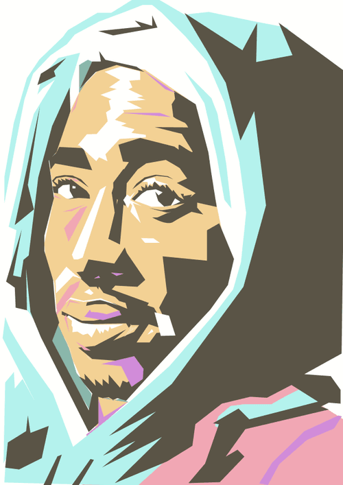 2Pac by Papercuts