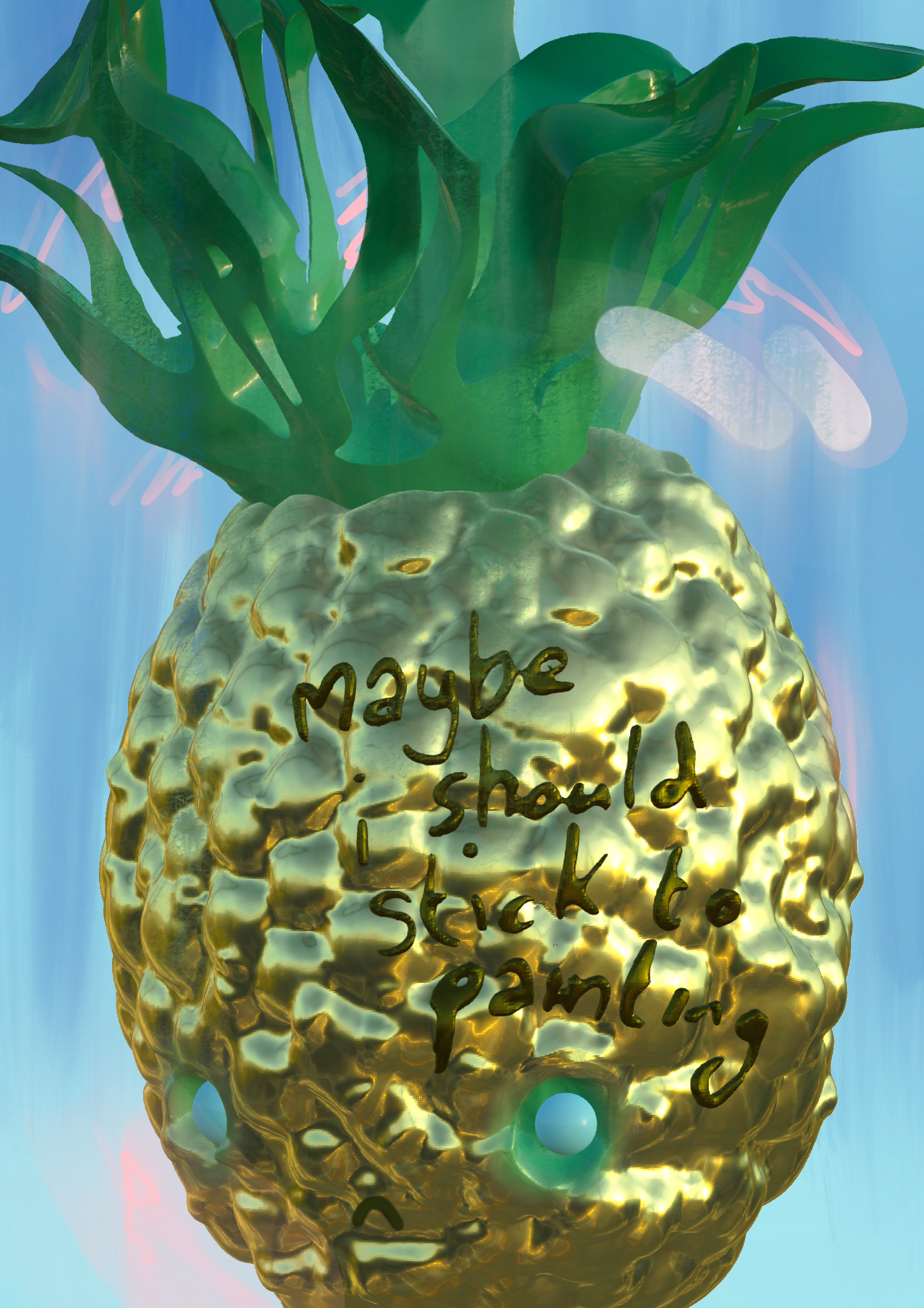 Pineapple #37 - @anne_bengard_art