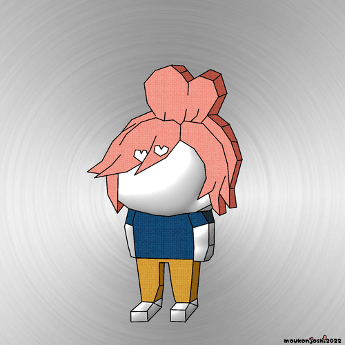 Metallic hair root girl