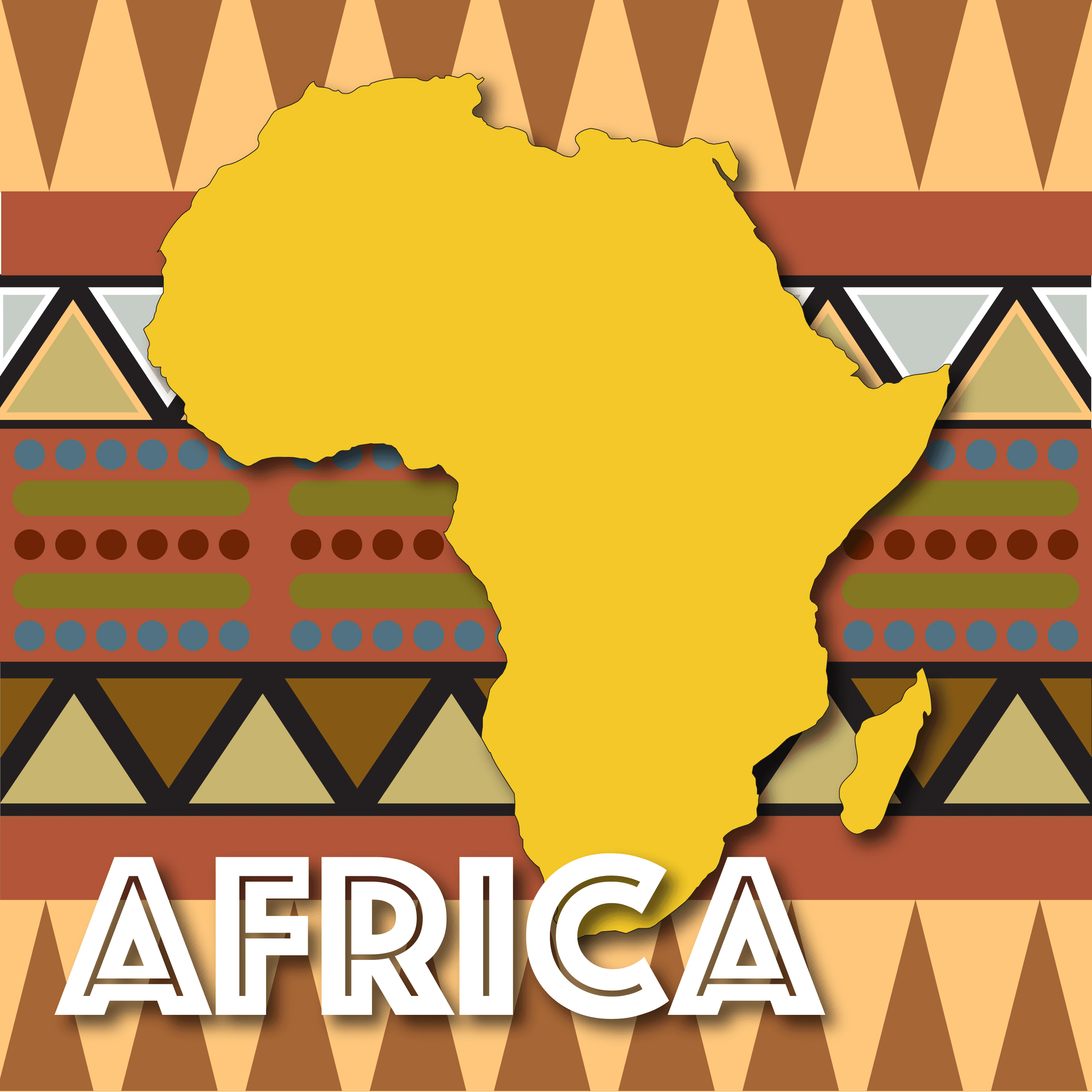 Africa Outline Color NFT-03