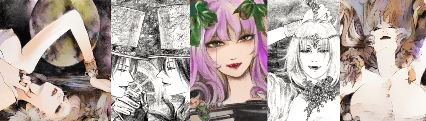 Japanese gothic illustration