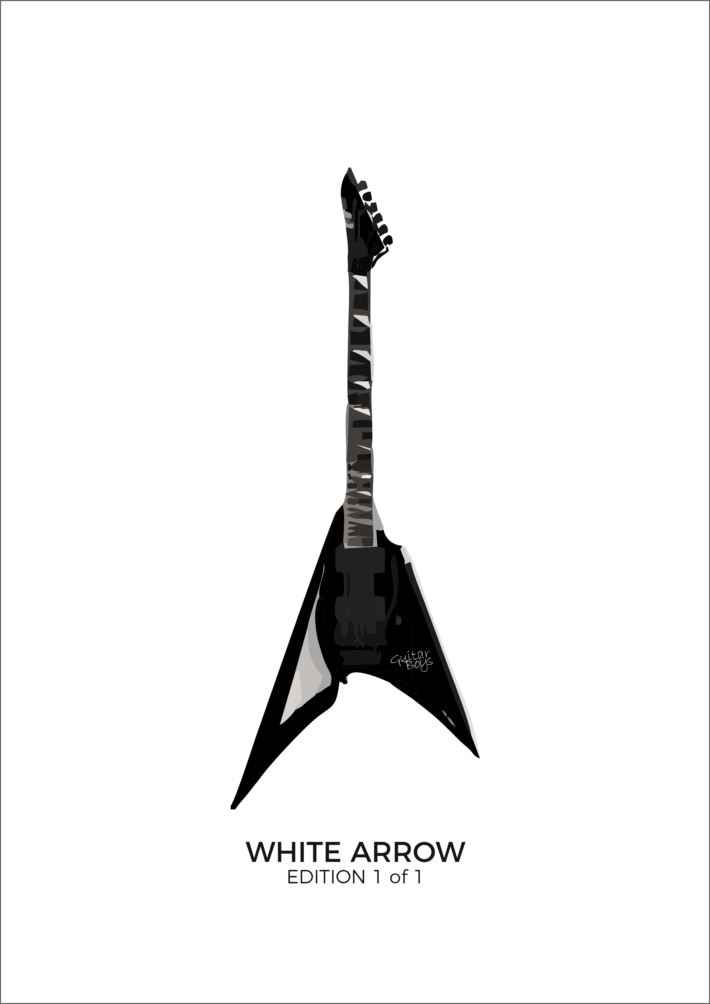 WHITE ARROW - Edition 1 of 1 - Art by Guitar Boys // 2021