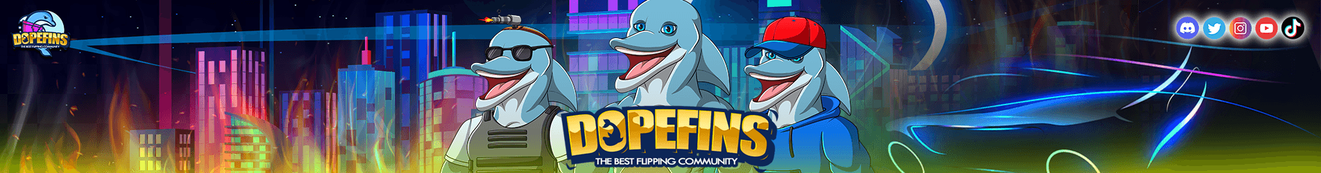 Dopefins 橫幅