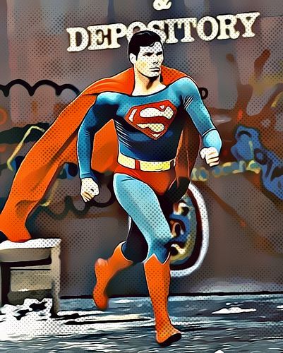 NFT From Clark Kent to Superman Onto Paris Comic Version Christopher Reeve 