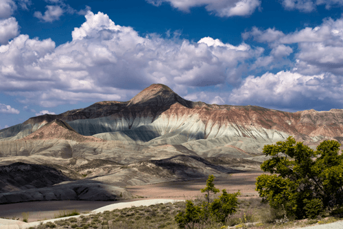 Girl Hill and Clouds