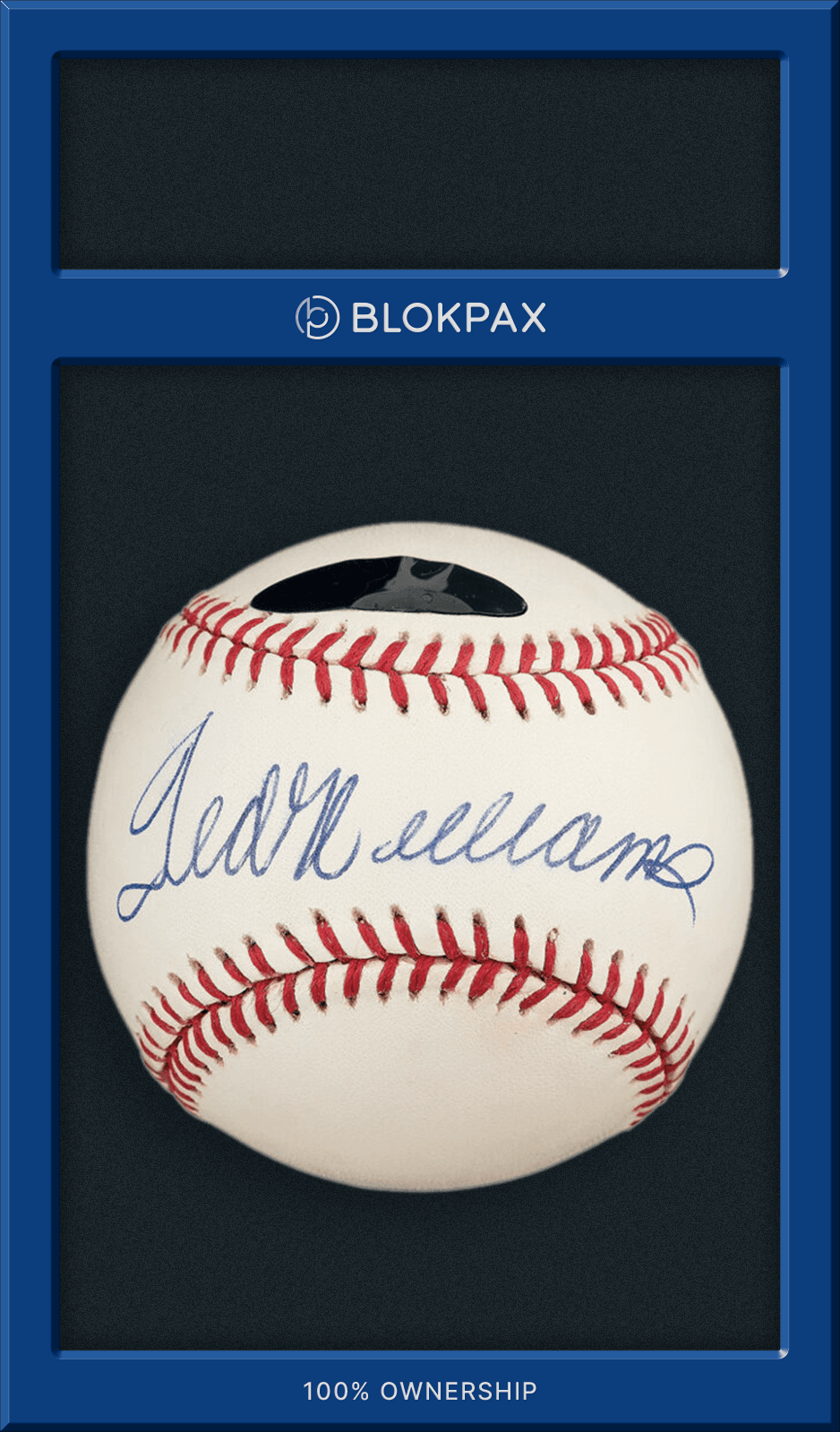 Autographed Ted Williams Ball # - PSA/DNA (Cert: E59871)