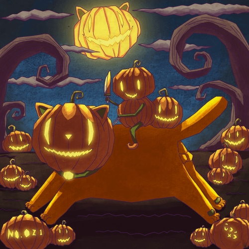 Amazing cat rider No.021 Pumpkin cat