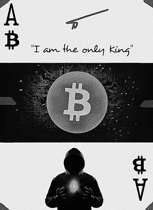 Ace of Bitcoin B&W #3/10