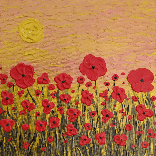 Red poppies