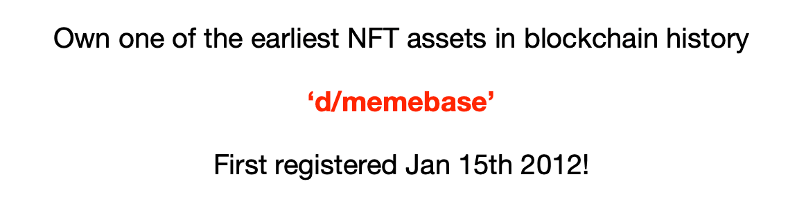 d/memebase - Jan 15th, 2012 - Namecoin