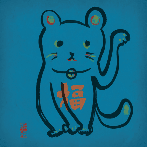 Manekineko fortune cat