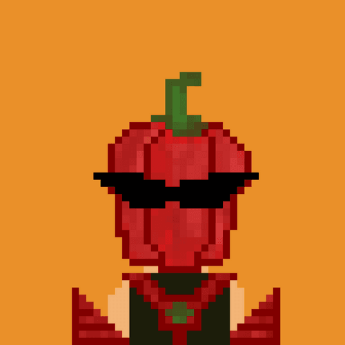 VHP#12 red sweet pepper head