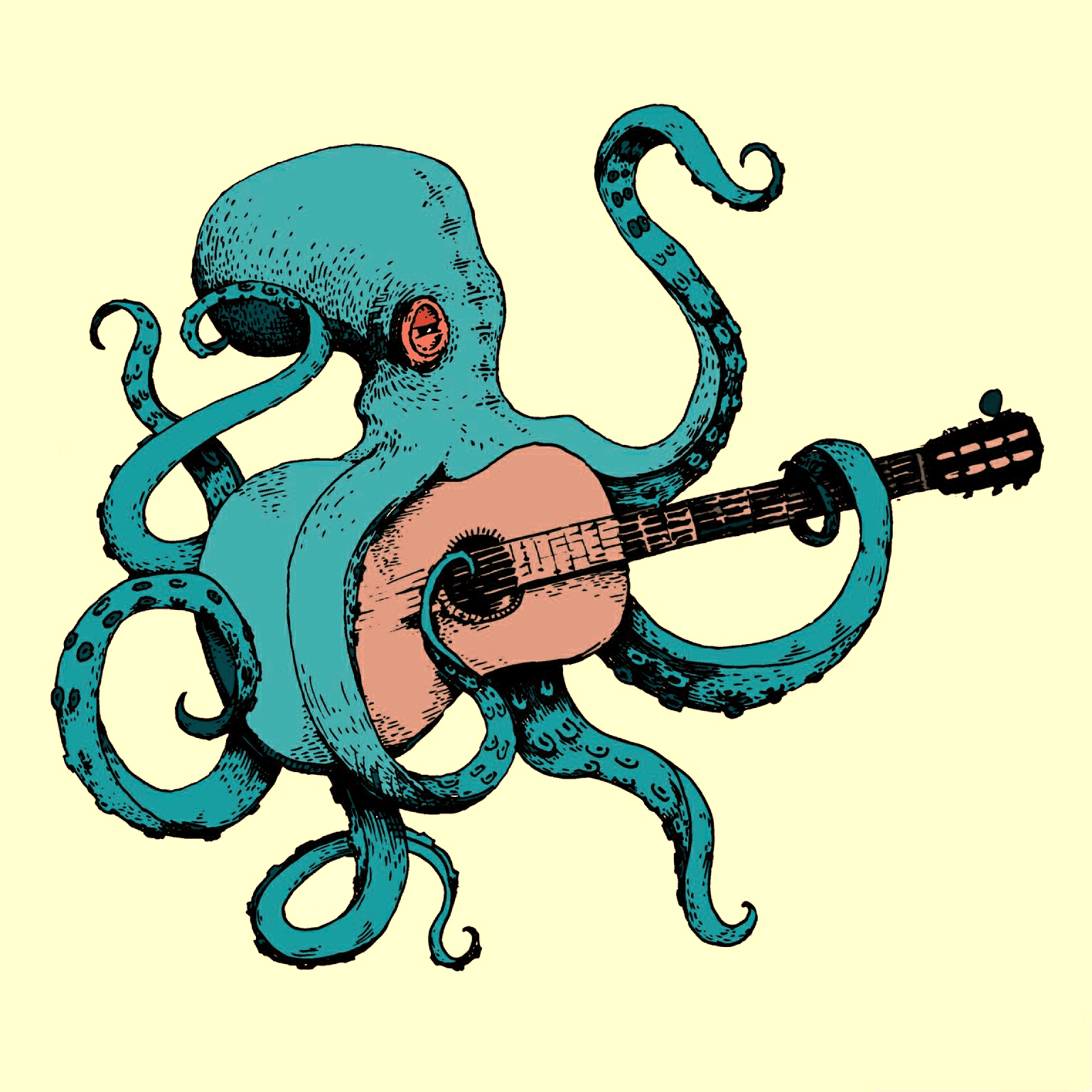 guitarist octopus - ugly_king_62 | OpenSea