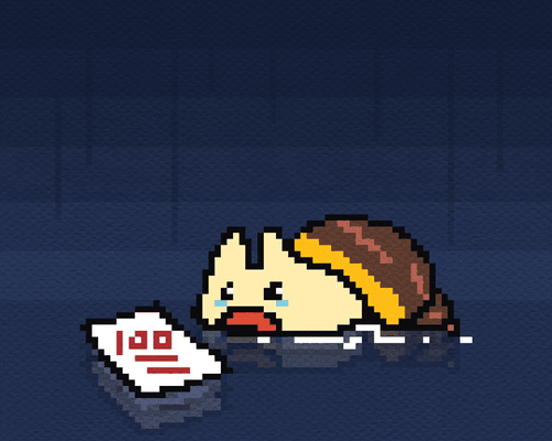 The snail is crying