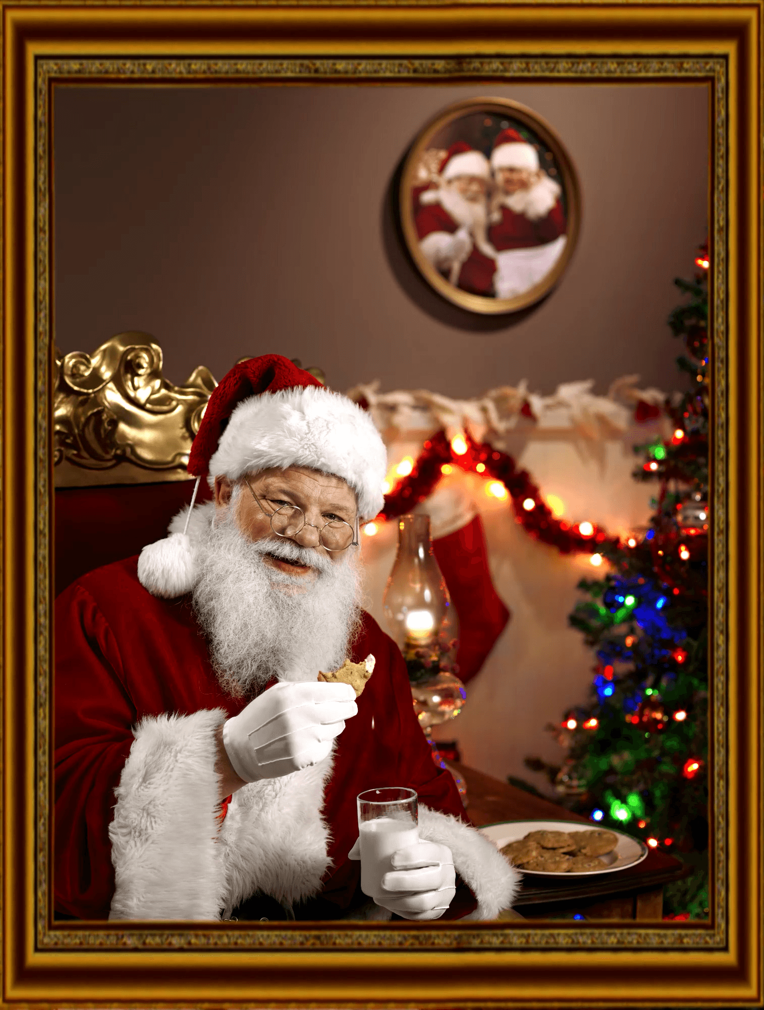 Crypto Santa Enjoying a Cookie