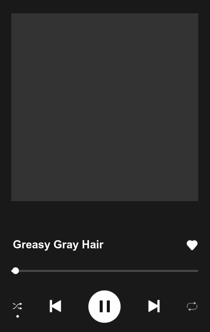 Greasy Gray Hair