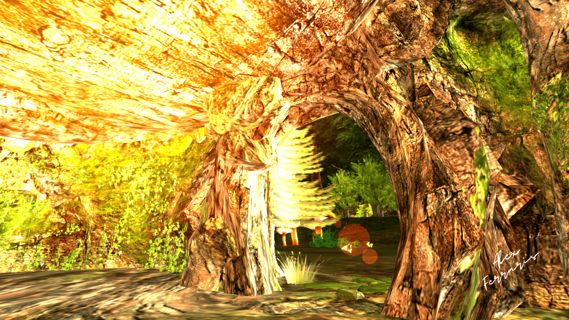 Cave from inside in a metaverse