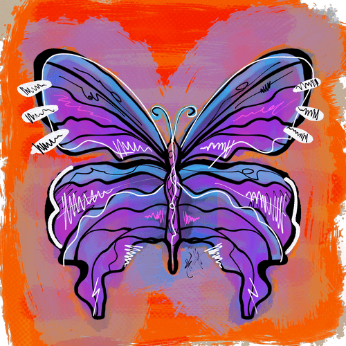 Peace butterfly