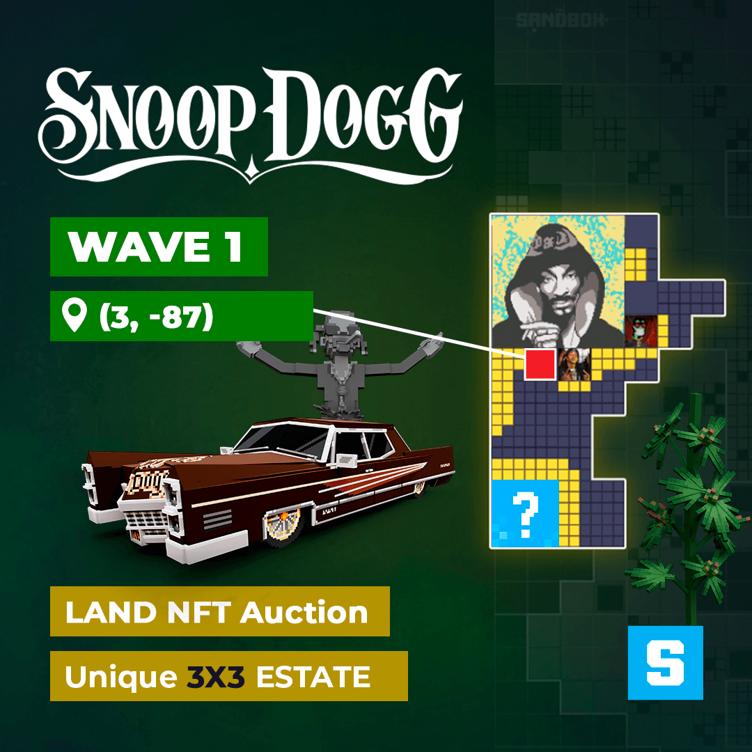 Snoop Dogg LAND Sale Wave 1 - 3x3 Estate S [3,-87]