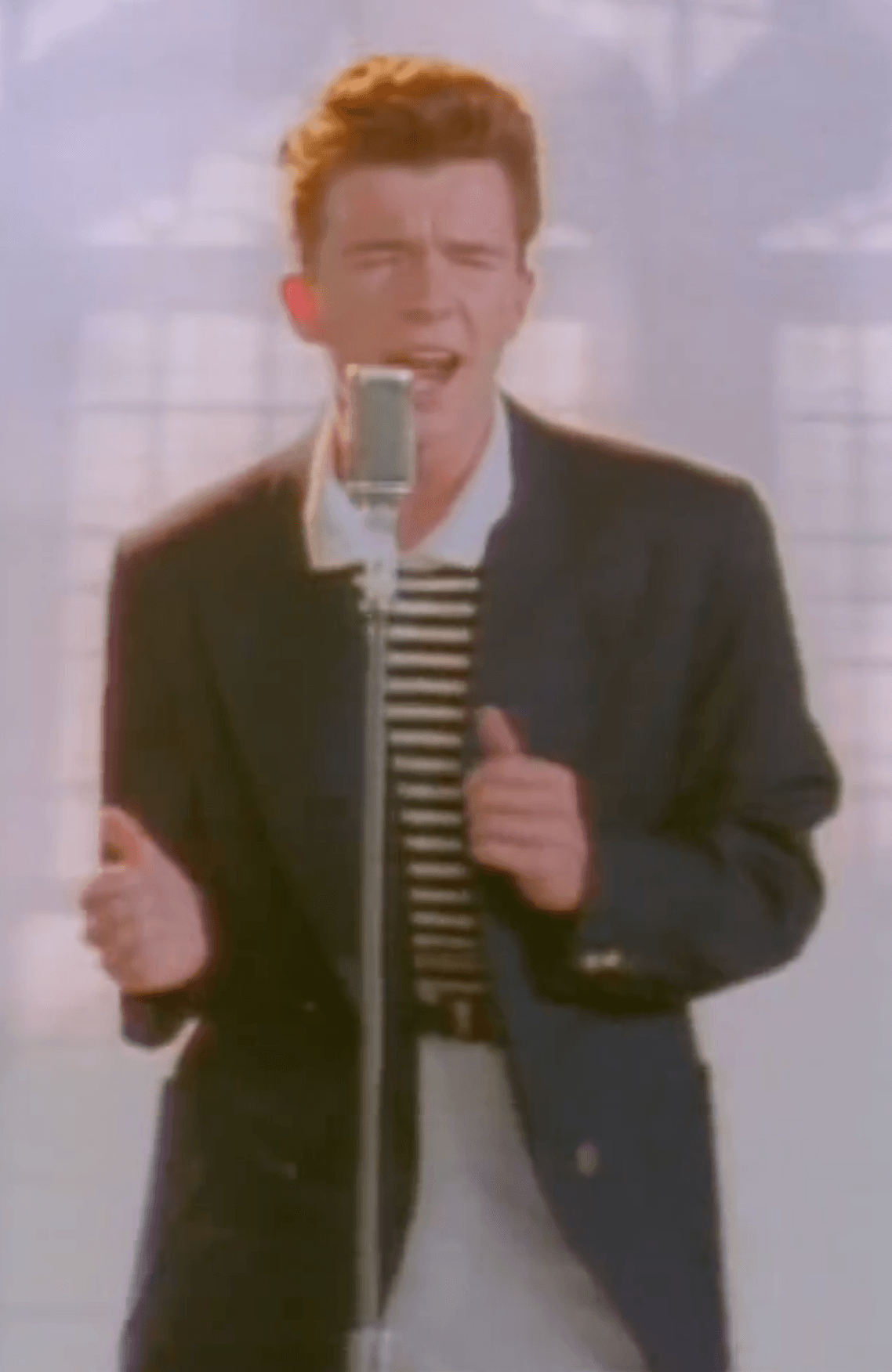 Rick Astley Never Gonna Give You Up Over Senpai Frida 2783