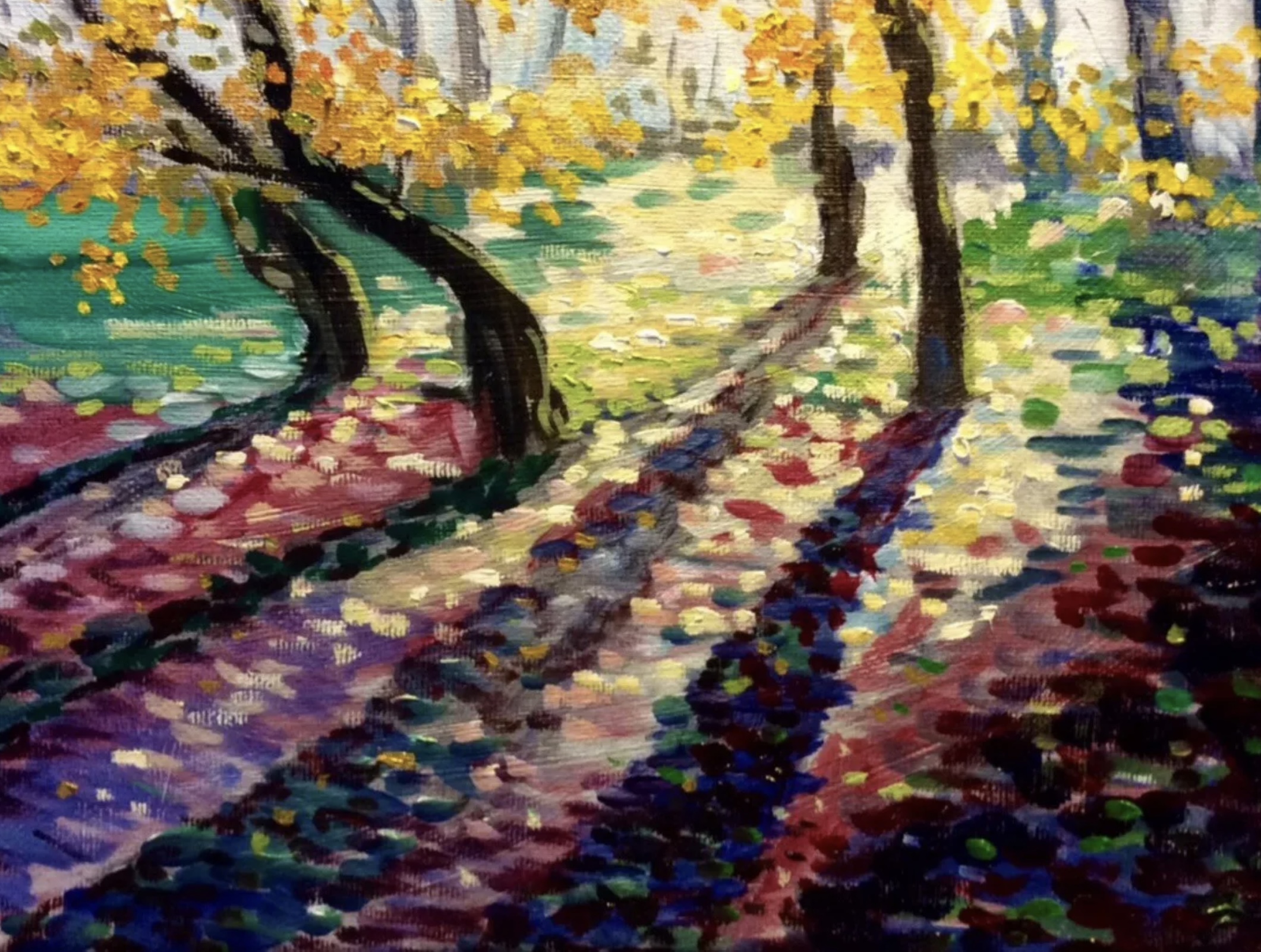 Twilight and Shadows Impressionist Art by Hilary J. England, American artist