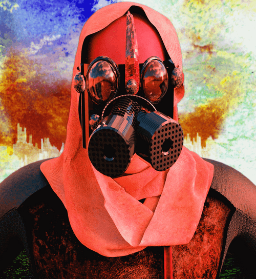 BCKR Gas Mask -BURN THE WORLD-