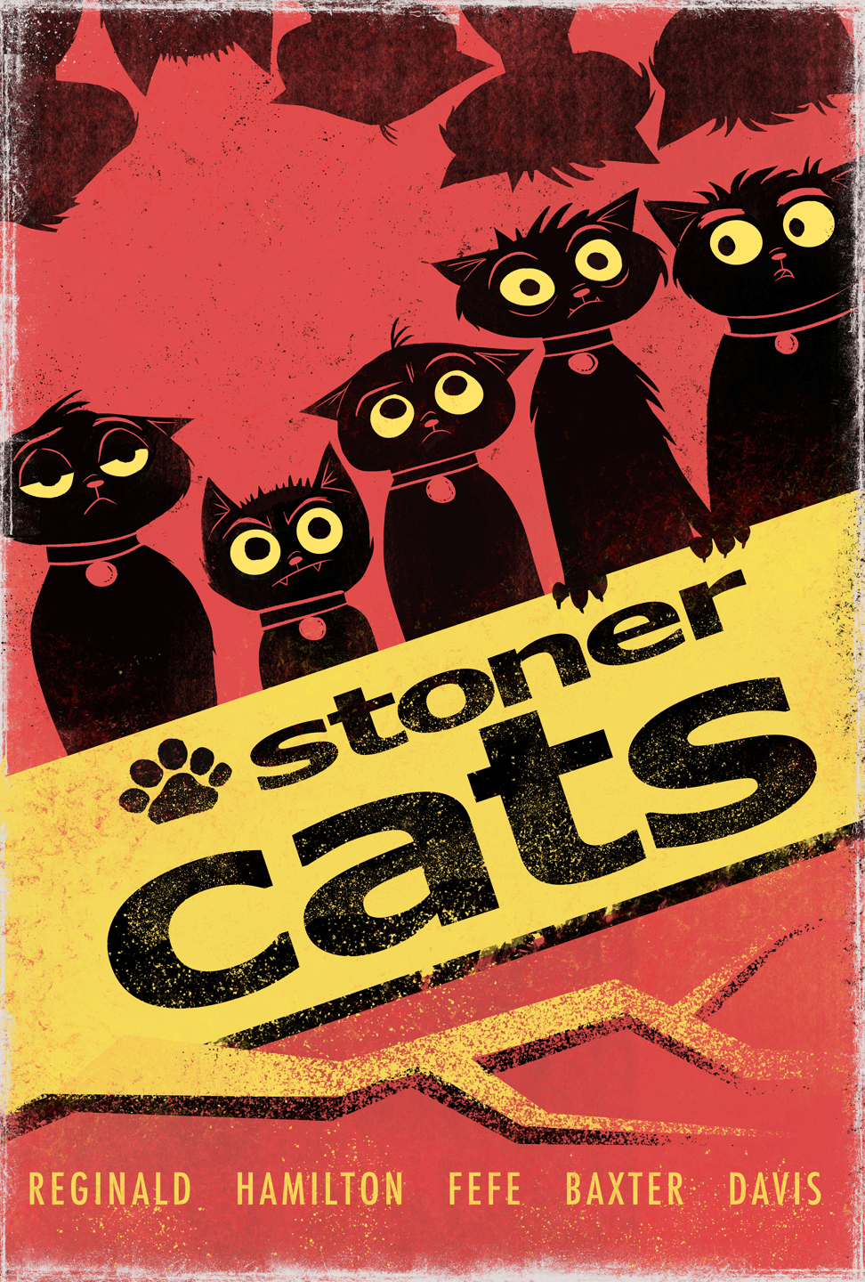 #70 90's Stoner Cats Poster
