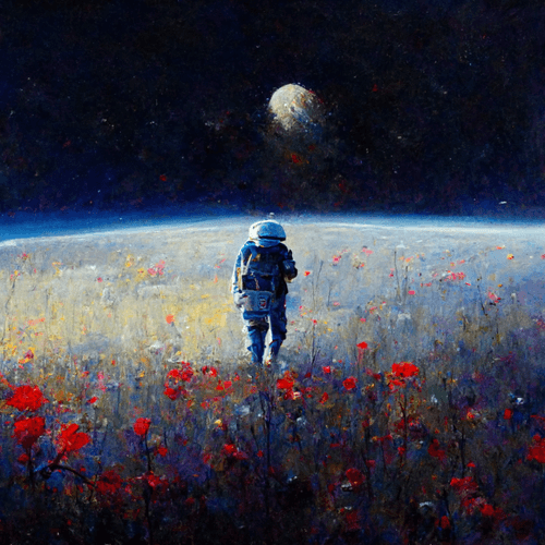 impressionist space landscape