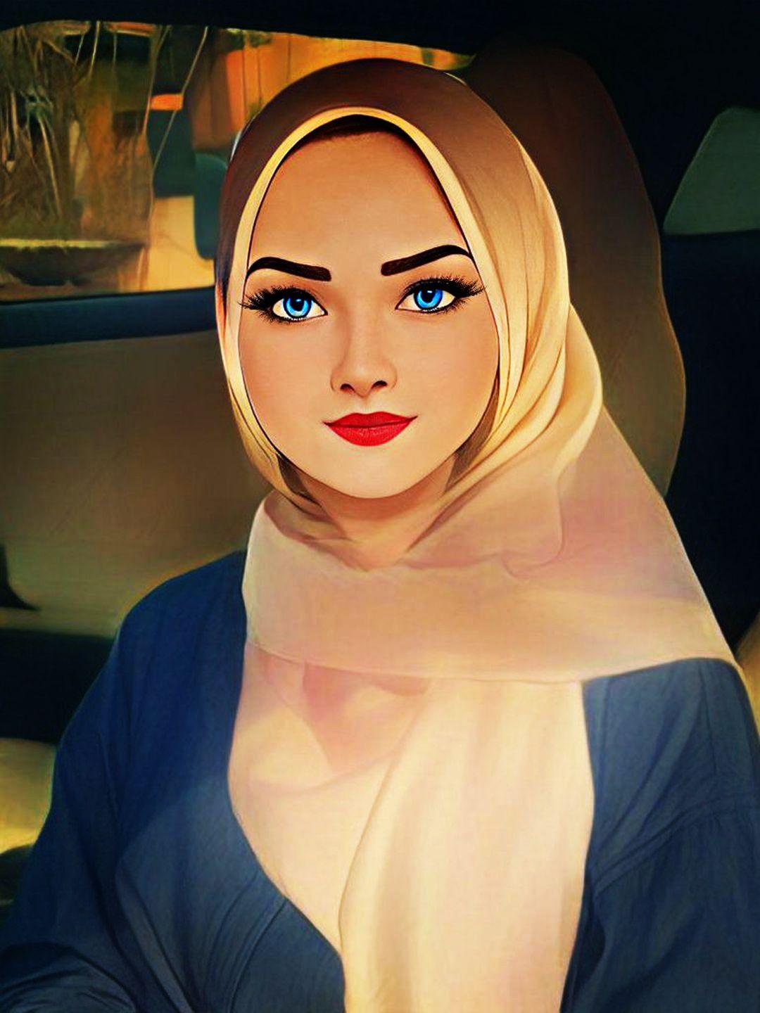 Blue Eyes Hijab Art - Collection | OpenSea