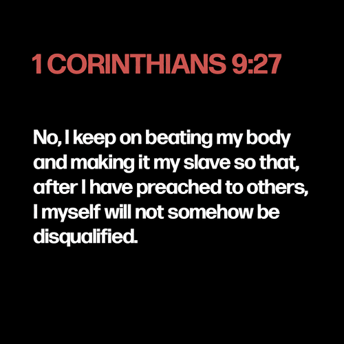 1 Corinthians 9:27