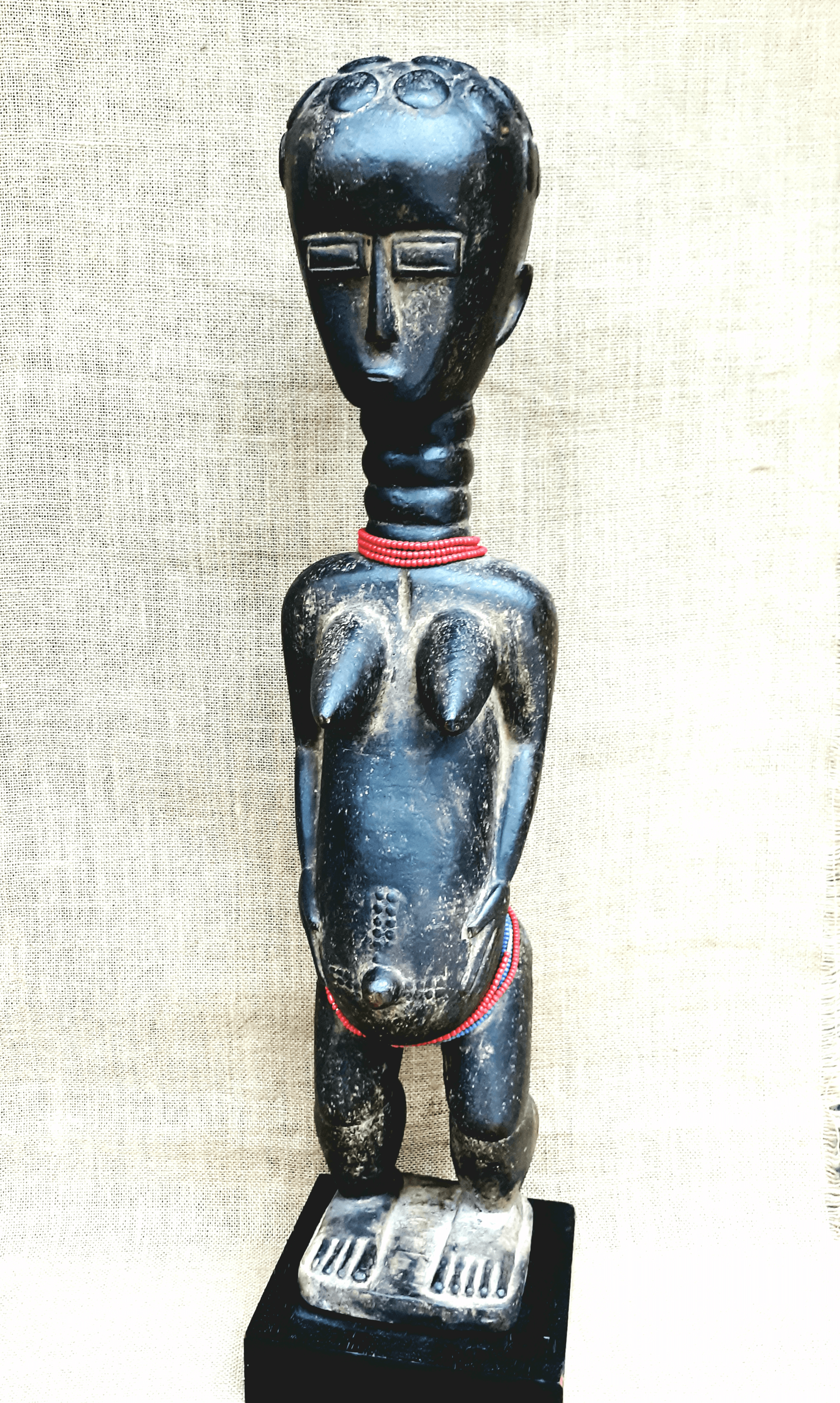 African Art Akye / Attie Fertility Figure , actual piece w/NFT