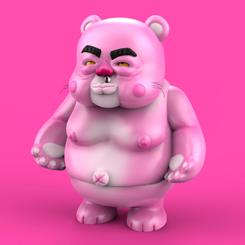 Uncle Bear - Pink my day
