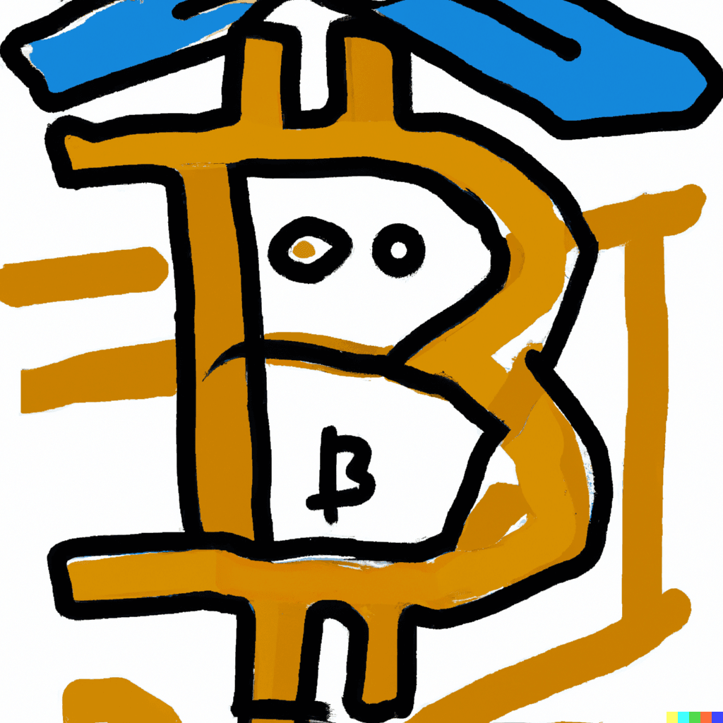 A picasso style bitcoin art
