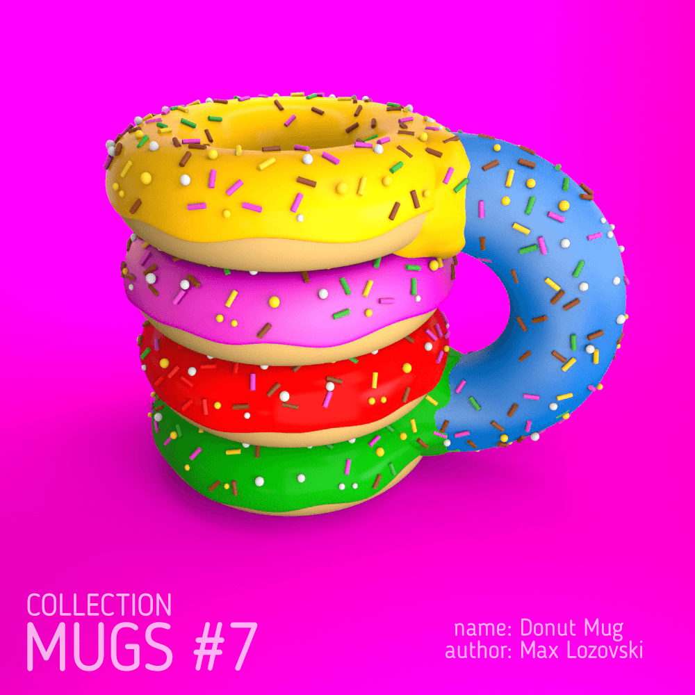 #007 Donut Mug