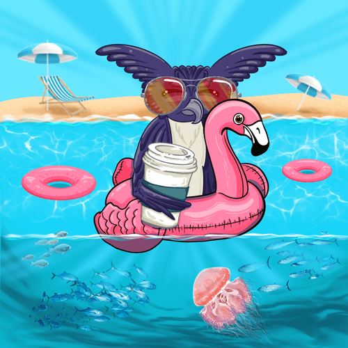 Chilling on the Beach Filip the Owl #1