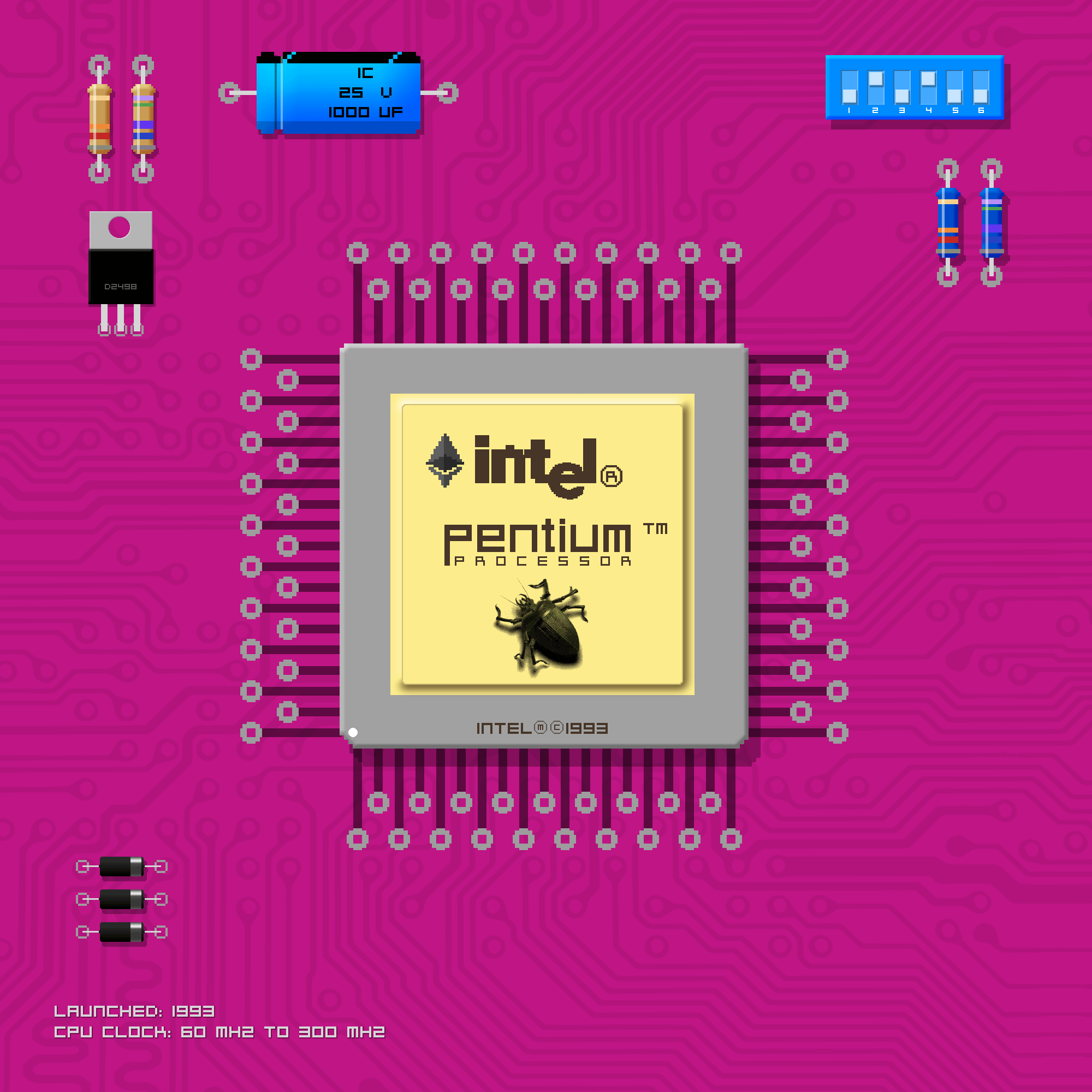 ULTRA RARE!!! Crypto CPU: intel Pentium - ONE OF A KIND! CPU with floating point bug.