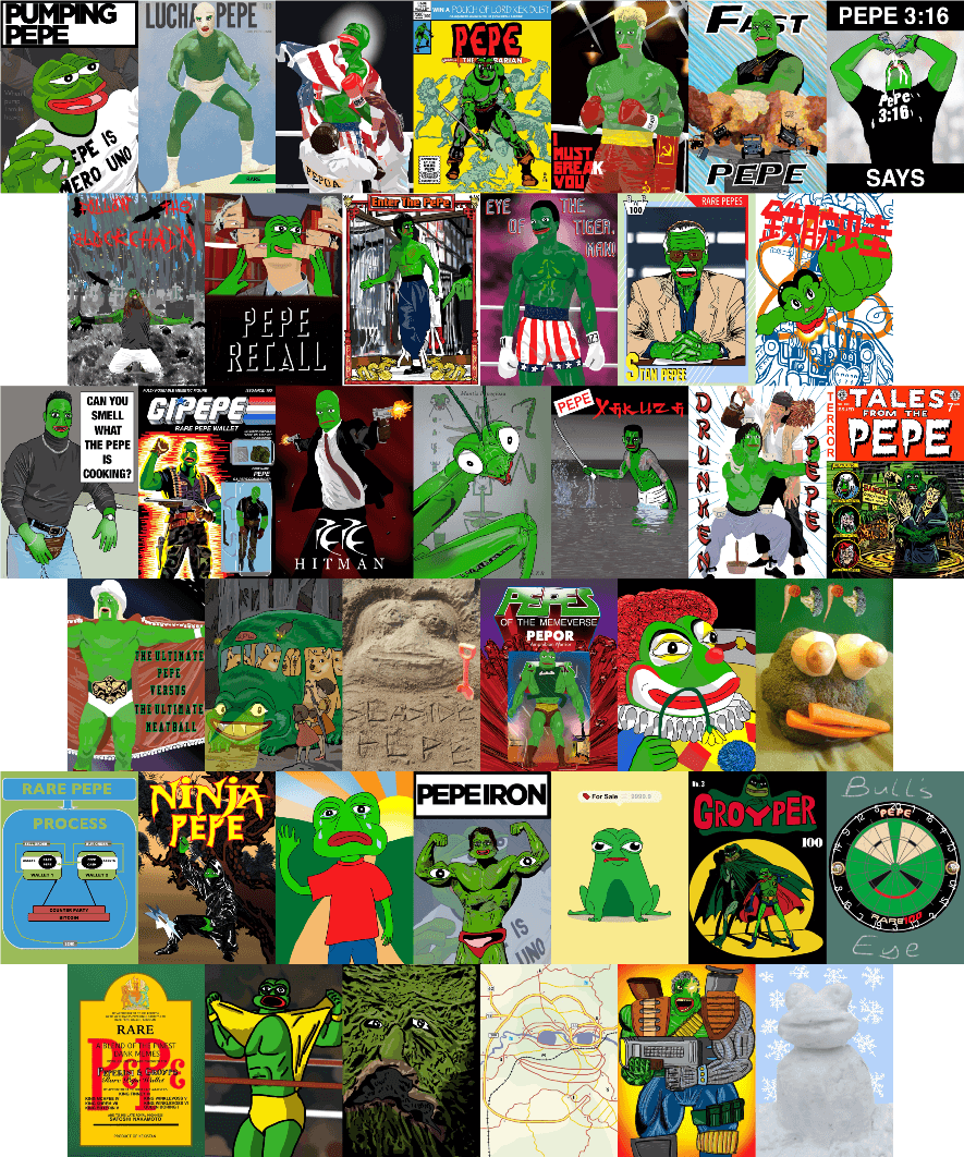 Easy B EveryPepes - The complete collection of all 39 Easy B Rare Pepes  2017-2018