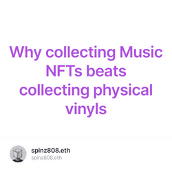 Why collecting Music NFTs beats collecting physical vinyls collection image