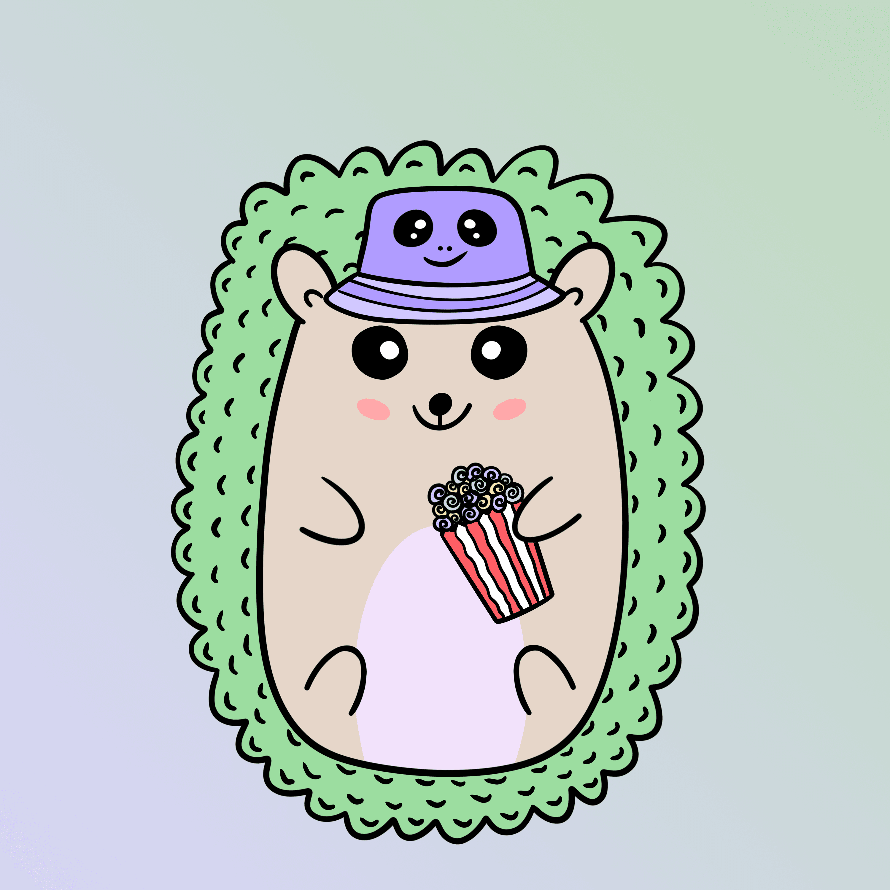 Mini Fluffy Hedgehog #281