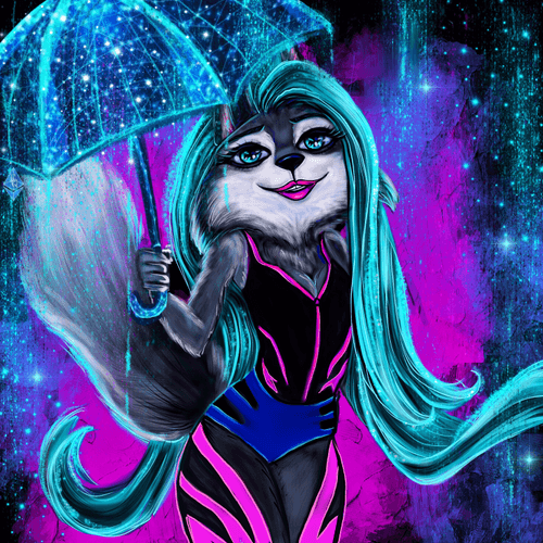 Crysal Neon Rain