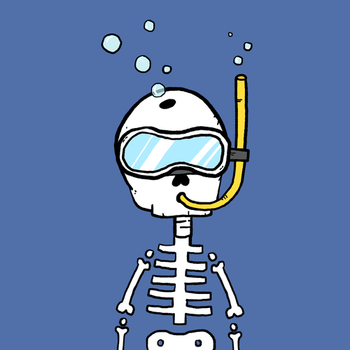 #025 Snorkeling man