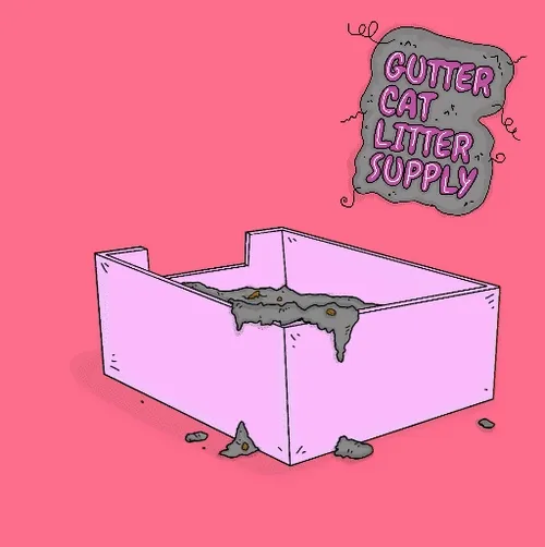 Gutter Cat Litter Supply (Random BG Color)