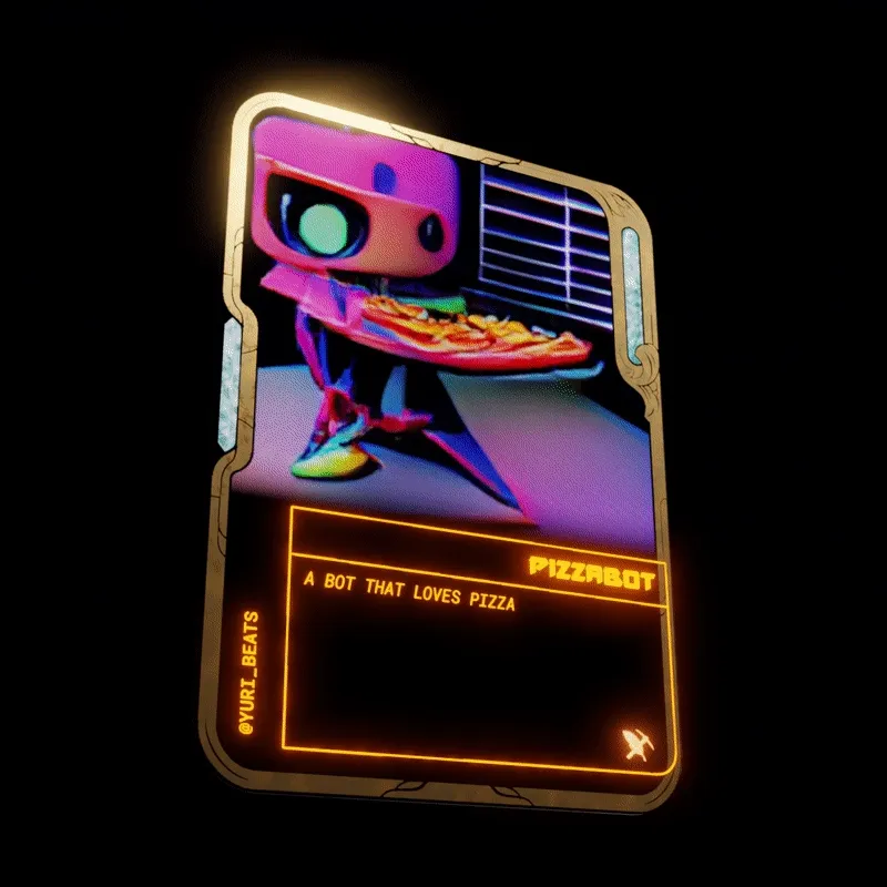 Guild Card #67: Pizzabot 🦉 1/5 (Proof of Artist)