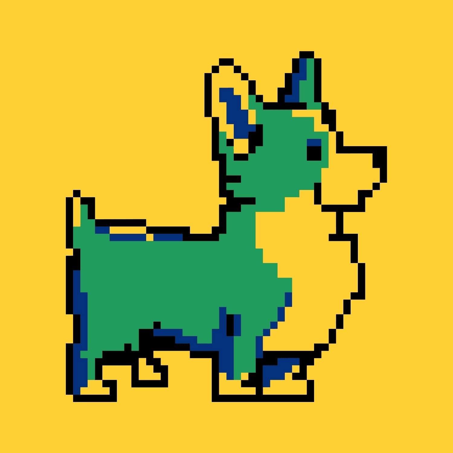 Cute Pixelated Corgi #3 - PIXELATED CORGIS