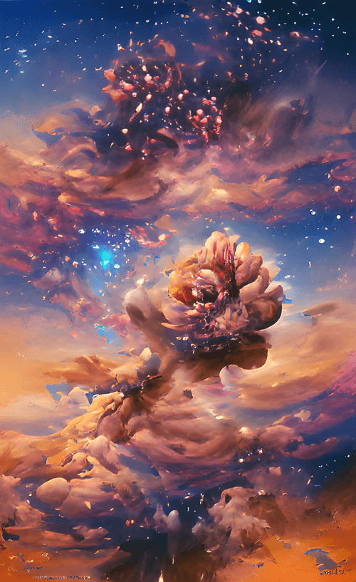 Flower in the sky