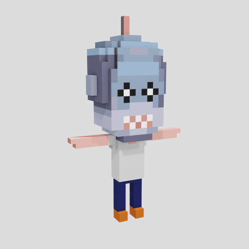 Stoned Voxel Human #AI