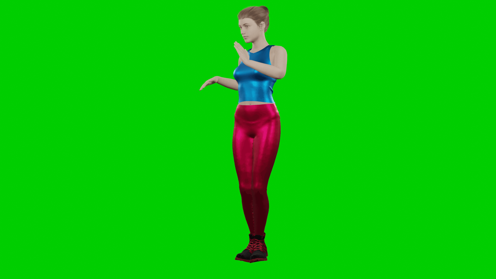 dancing female in tight pants