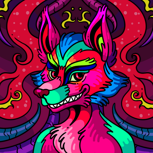 Trippy Fox C #7